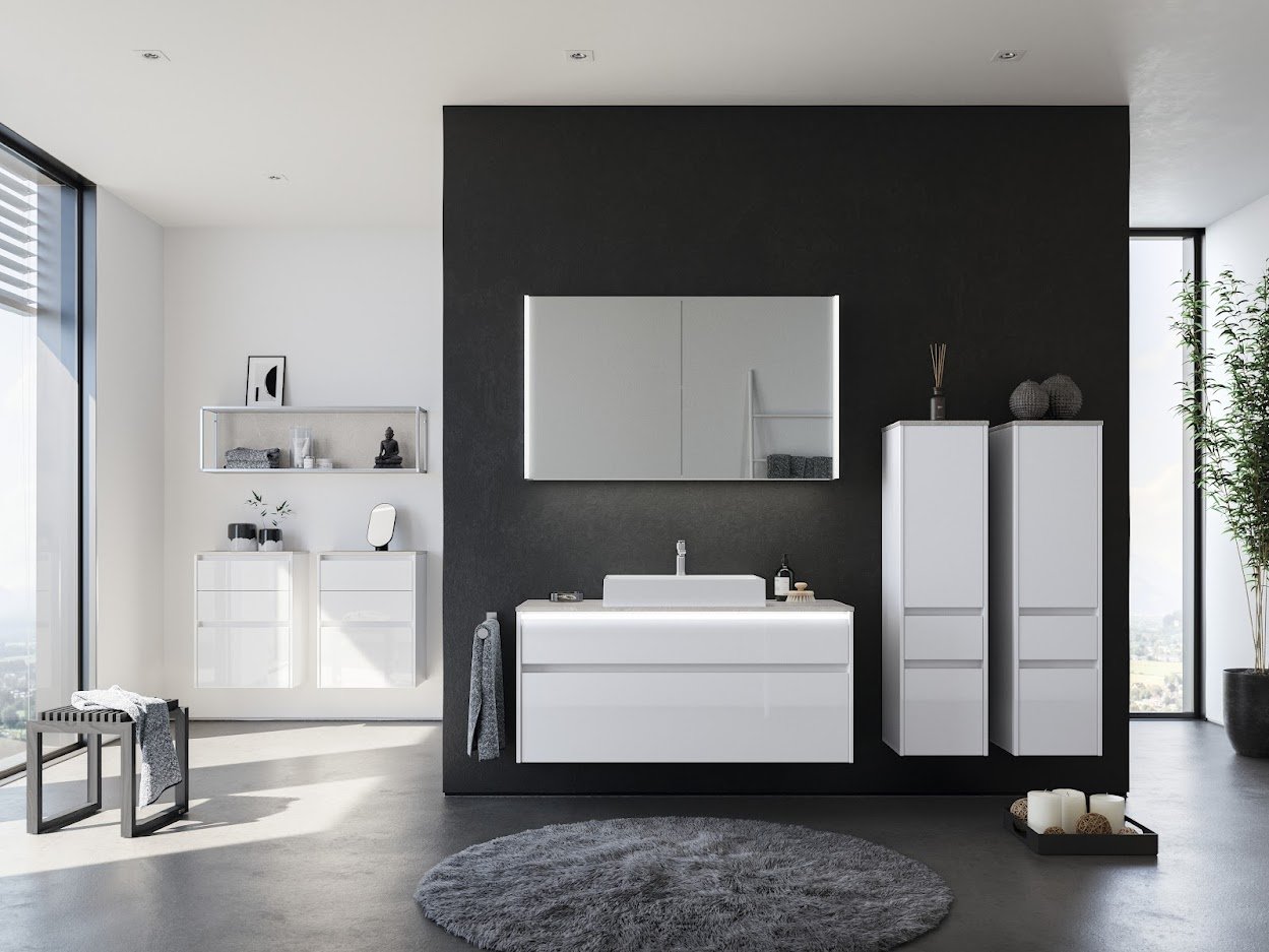 Luminosidad y estilo: baños blancos