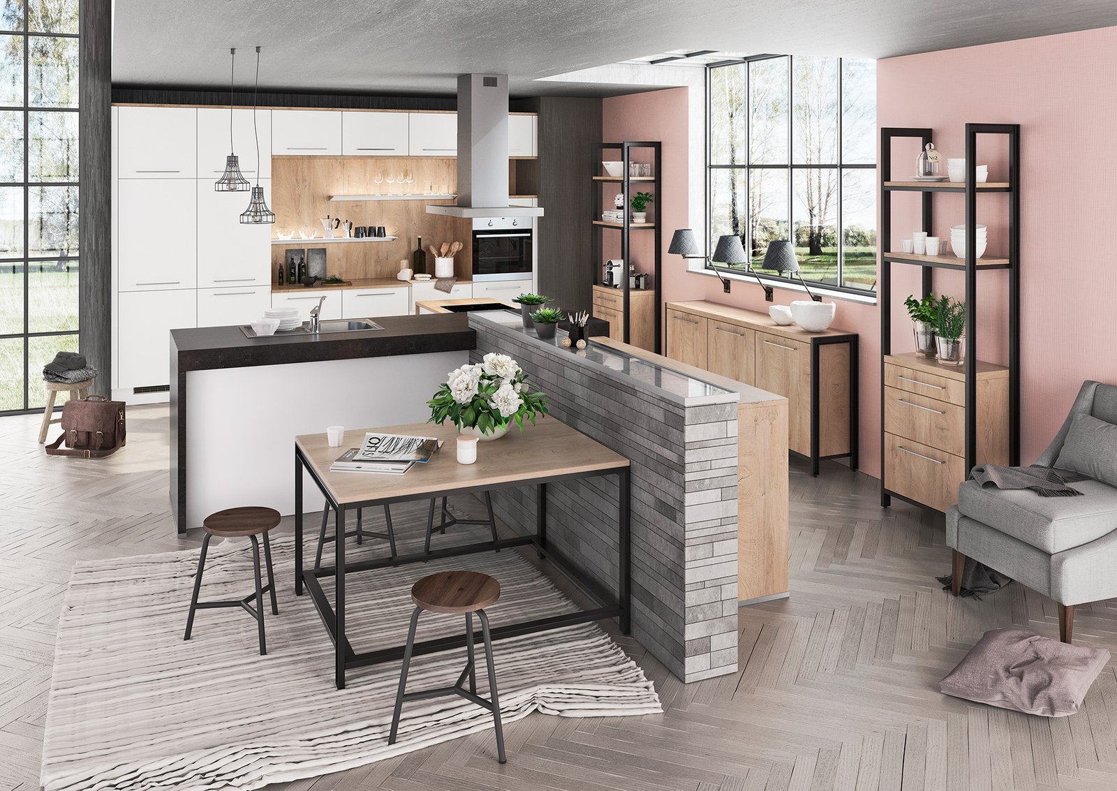 Estilo rústico urbano